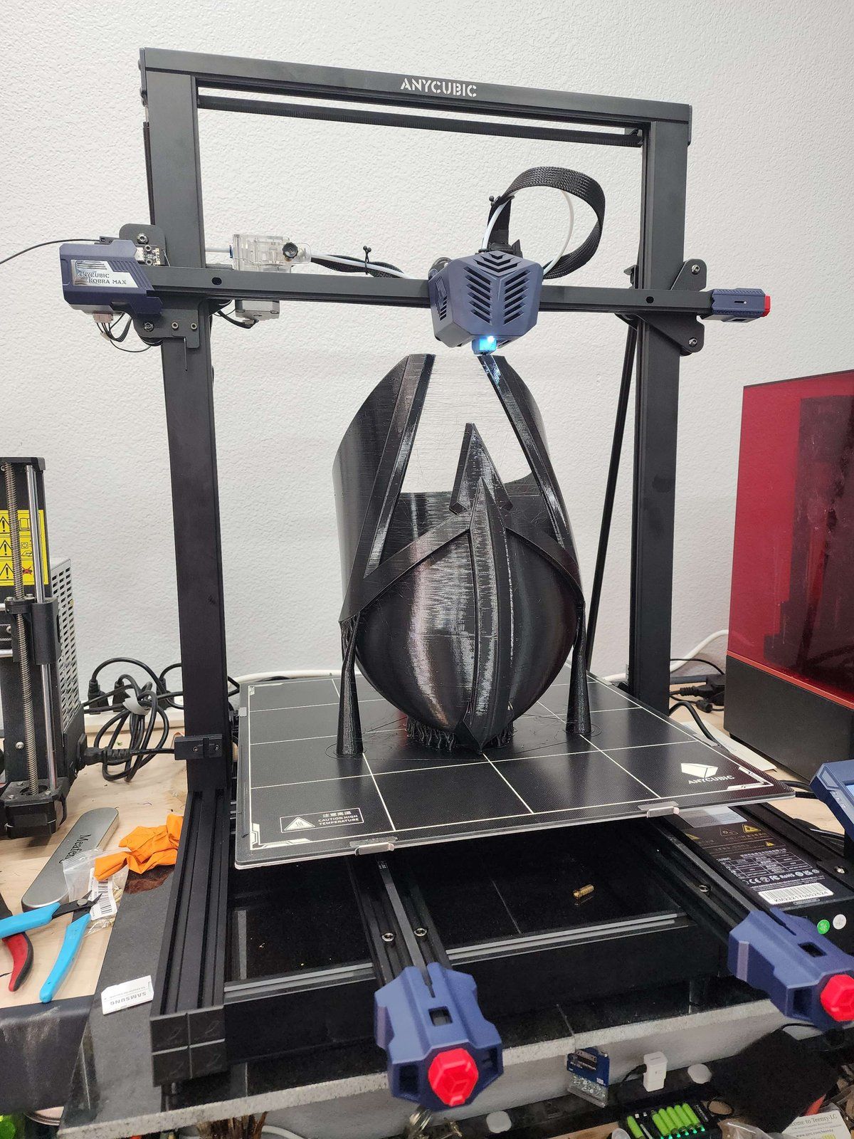The 2023 helmet on the printer
