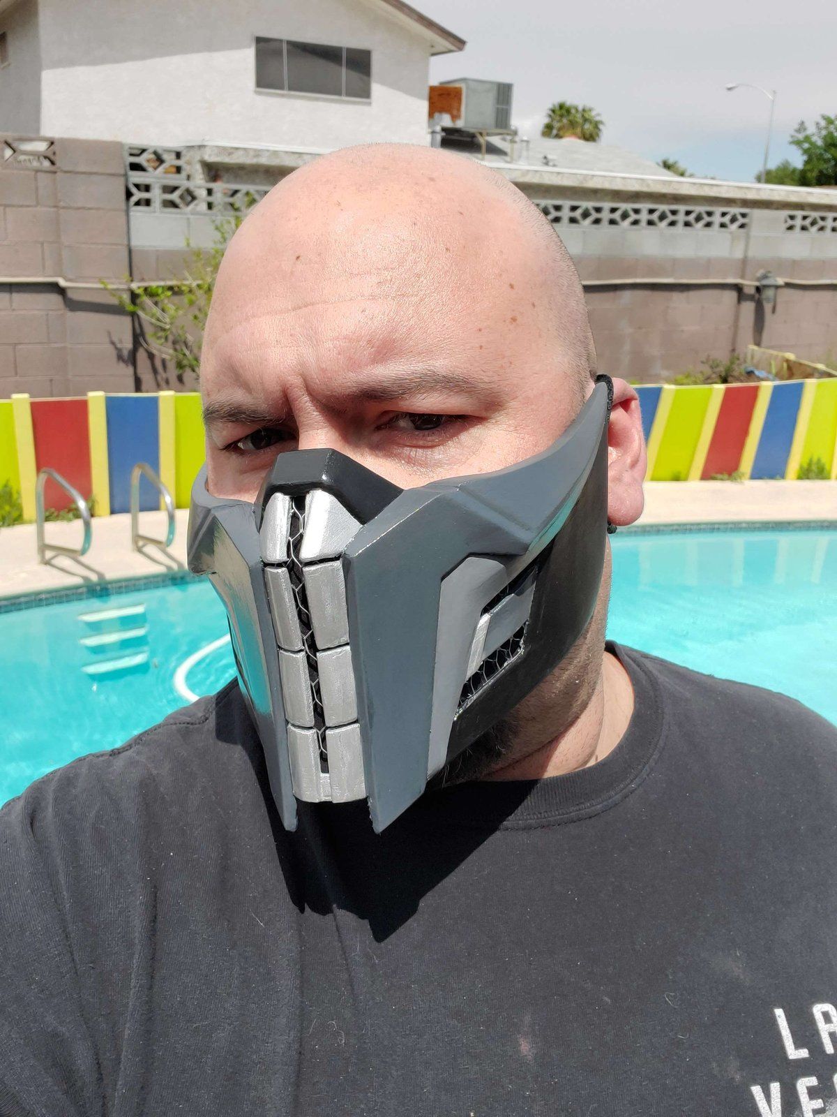 Wearing the finished half mask