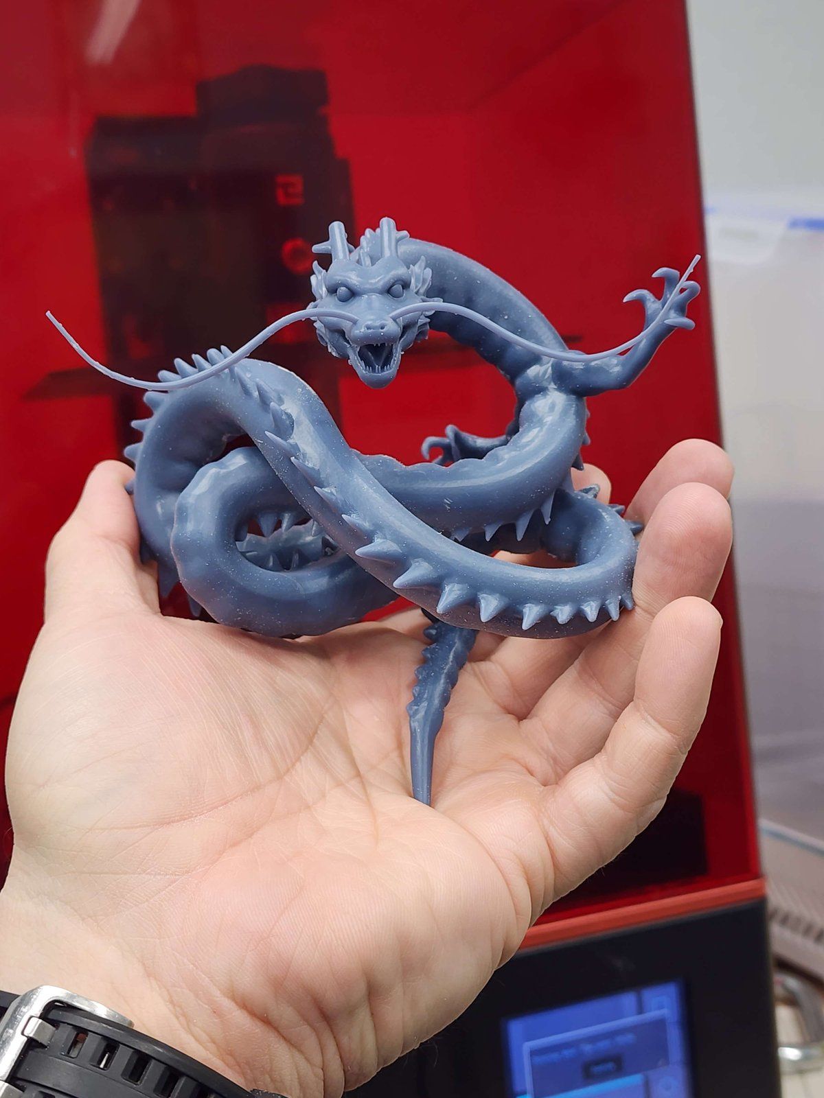 Shenron fresh off the resin printer